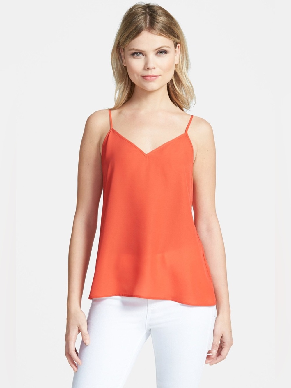 NWT Lightweight V-Neck Spaghetti-Strappy Tank—Size Large